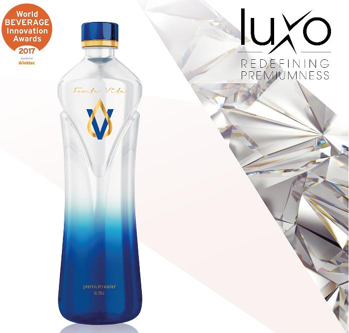 La nuova linea Luxo - Fonte Viva di Pet engineering è stata premiata al World Beverage Innovation Award di drinktec